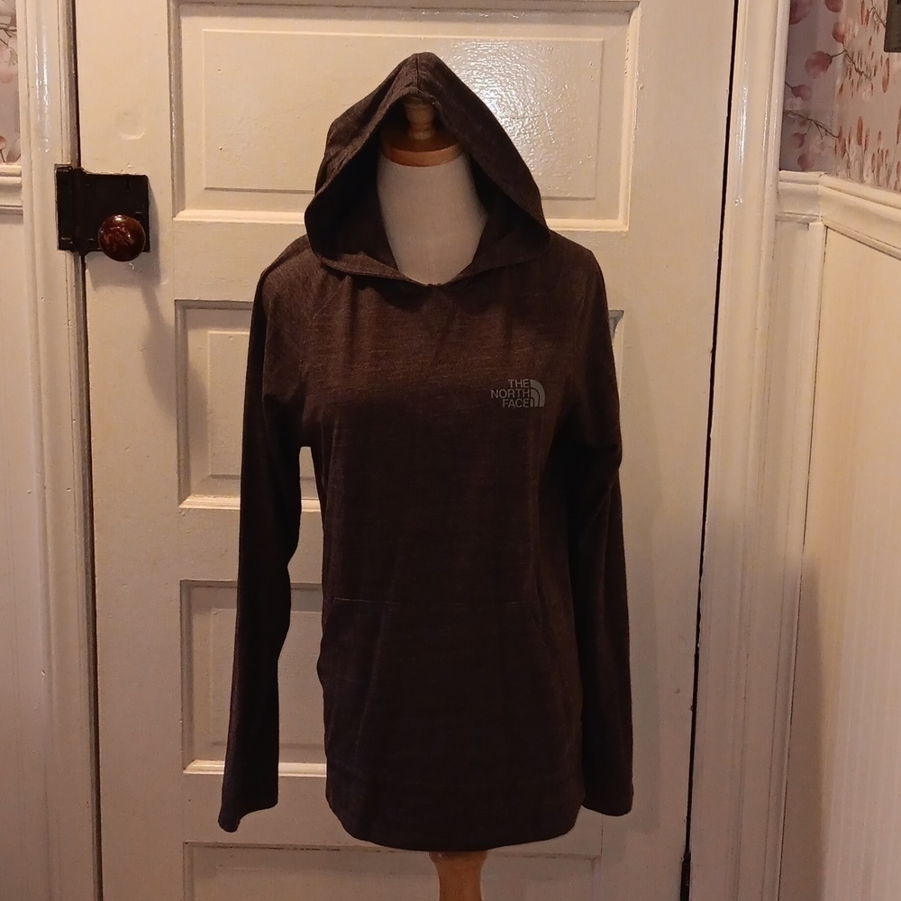 Men's small North Face hooded gray shirt